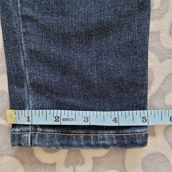 Forever 21 jeans, Dark denim, fading Skinny ripped Size 27, high-waisted - Picture 8 of 11